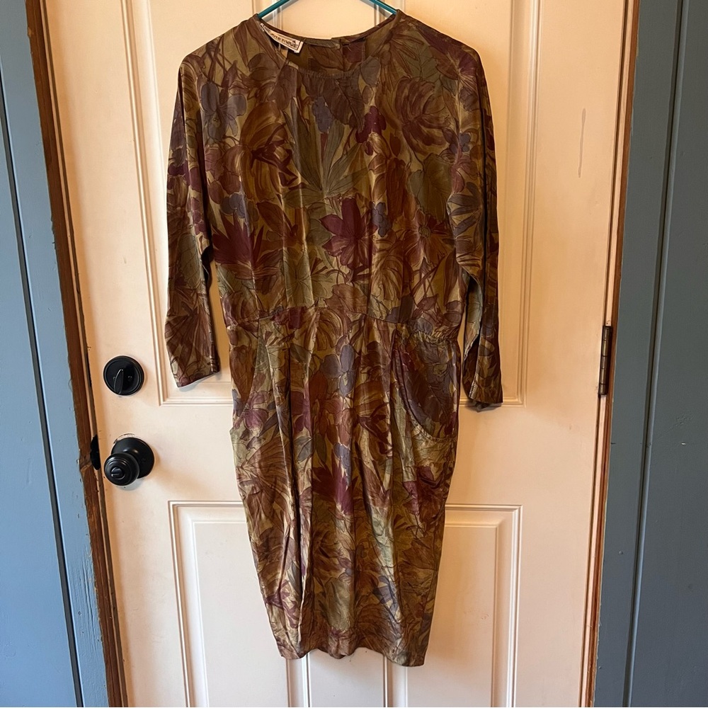 VTG The Weathervane Autumn Floral Maxi Dress